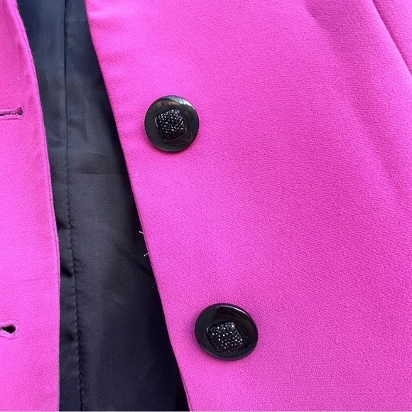 Upcycled Vintage Pink Black Colorblock Blazer